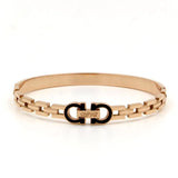 Double D Bracelet Titanium Steel Spring Open Bracelet