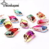 Tourmaline Geometric Crystal Drop Charms Pendant Beads 13*24MM 1pc