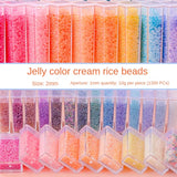 Jade 2mm Rice Beads DIY Jewelry Accessories