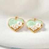 Geometric Heart Shape Alloy Charms for DIY Jewelry Necklace/Earrings