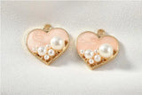 Geometric Heart Shape Alloy Charms for DIY Jewelry Necklace/Earrings