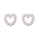 Pearl Garland Love Bow Knot Patch DIY Earrings Jewelry