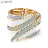 Imixlot Colorful Arm Cuff Bracelets Punk Rock Bangles for Women