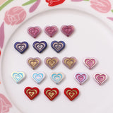 Czech Glass Peach Heart Bead DIY Jewelry Materials
