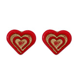 Czech Glass Peach Heart Bead DIY Jewelry Materials