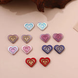 Czech Glass Peach Heart Bead DIY Jewelry Materials