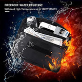 Fireproof Waterproof Document Bag with Zipper, Small Safe Bag, For Cash