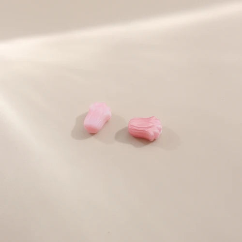 Czech Colored Glaze Tulip Foil Magic Flower DIY Hairpin Earrings 10pcs