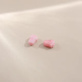 Czech Colored Glaze Tulip Foil Magic Flower DIY Hairpin Earrings 10pcs