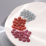 Czech Ryukyu Glass 8mm Plum Flower Vintage Glass Flower DIY Hairpin