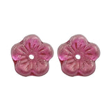 Czech Ryukyu Glass 8mm Plum Flower Vintage Glass Flower DIY Hairpin