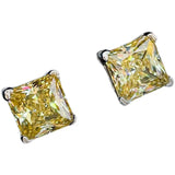 High Carbon Yellow Diamond Celebrity Earrings