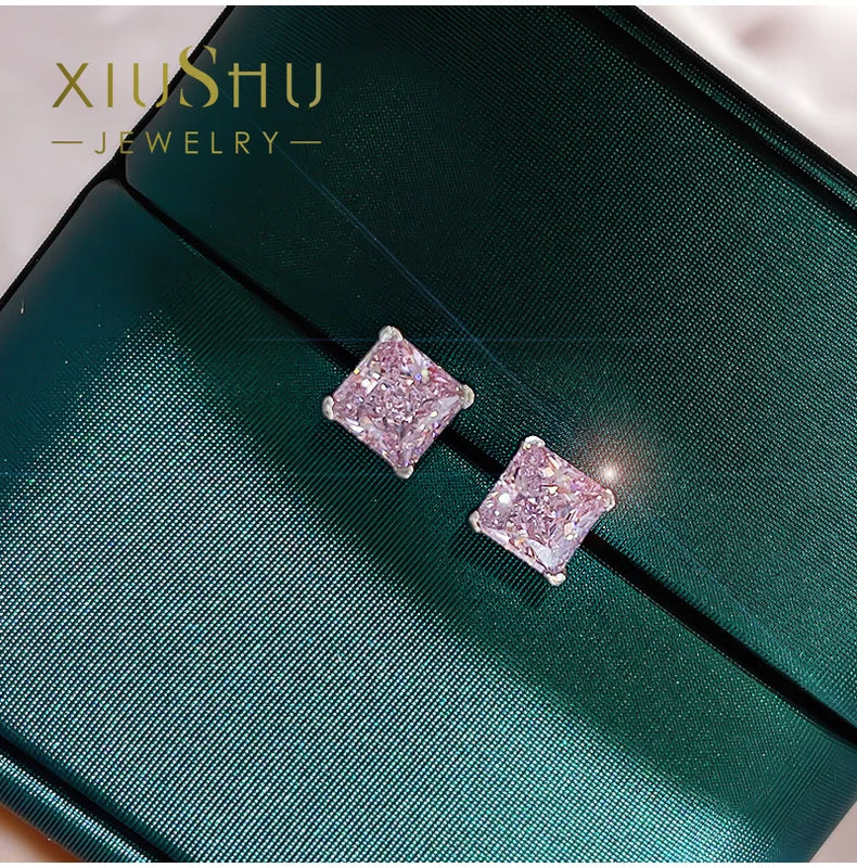 High Carbon Yellow Diamond Celebrity Earrings