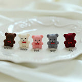 Velvet Bear Fun Pendant DIY Jewelry Earring Bag Accessories