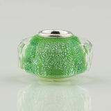 Green Charm Beads 925 Sterling Silver European Bracelet Women Beads