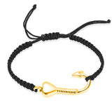 Imrsanl Fish Hook Cremation Bracelet for Ashes Stainless Steel