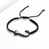 Imrsanl Fish Hook Cremation Bracelet for Ashes Stainless Steel
