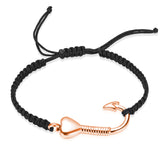 Imrsanl Fish Hook Cremation Bracelet for Ashes Stainless Steel
