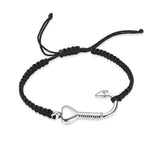 Imrsanl Fish Hook Cremation Bracelet for Ashes Stainless Steel
