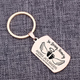 Memorial Keychain Personalized Stainless Steel Miscarriage Gift