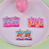 Potato Chips Resin Charms Snacks DIY Craft Earring Key Chains Jewelry Dollhouse