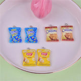 Potato Chips Resin Charms Snacks DIY Craft Earring Key Chains Jewelry Dollhouse