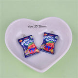 Potato Chips Resin Charms Snacks DIY Craft Earring Key Chains Jewelry Dollhouse