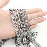 2m Stainless Steel 9mm Link Chain Jewelry Findings DIY
