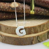 Wholesale 9*10mm Synthetic Opal Letter G Necklace
