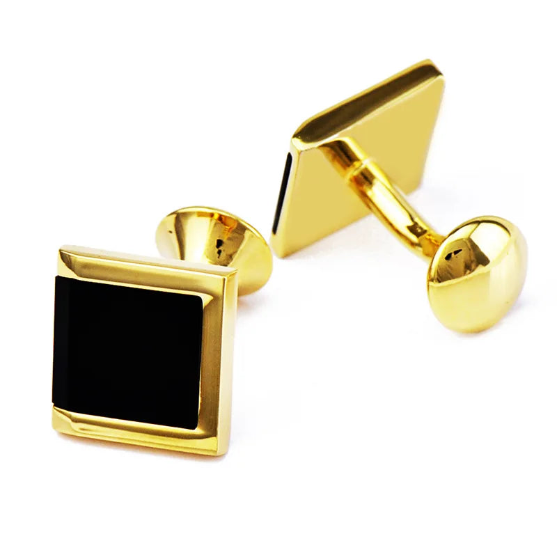 InBev Agate Trapezoidal Cufflinks for Men