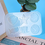 Independence Pendant Silicone Mold Shield Star Hat Epoxy Resin Mould