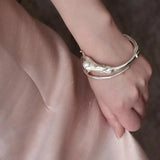 Chinese Pearl Charm Bracelet Silver Jewelry