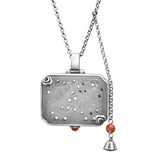 Retro Temperament Hetian Jade Silver Pendant in Independent Sachet Box Necklace