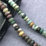 Natural Agate Spacer Bead 4*6.5 4*8mm DIY Bracelet Accessories