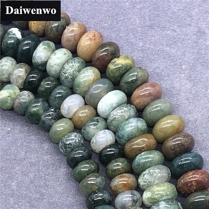 Natural Agate Spacer Bead 4*6.5 4*8mm DIY Bracelet Accessories
