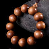 Sandalwood Buddha Beads Wen Play Bracelet, Red Sandalwood Chenxiang Bracelet