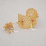 Indian African Flower Bangles With Ring Nigerian Wedding Bracelet