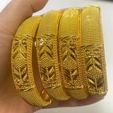 24k Plated Indian Bangle Dubai Women Bracelets