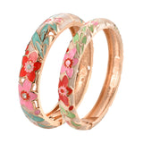 Indian Bangles Women's Bangle Clover Cloisonne Bracelet Sets
