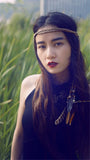 Bohemian Feather Rope Headband Hippie Headdress Hair Accessories