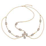 Indian Crystal Bridal Water Drop Forehead Head Chain Headbands for Women