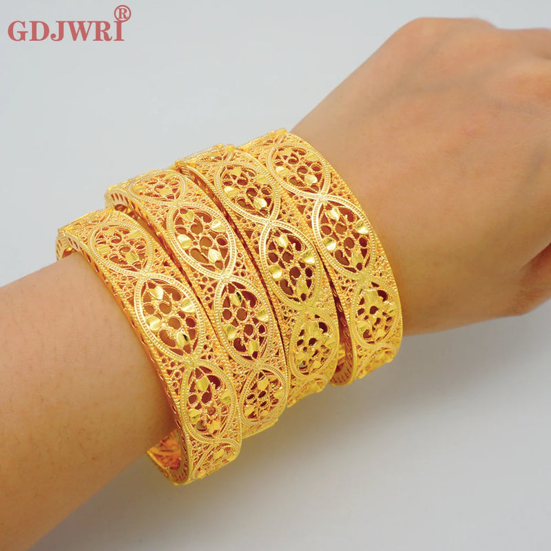 Indian Dubai Bangles For Women Girls African Wedding Bridal Bracelet