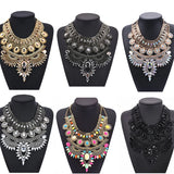 Indian Ethnic Statement Big Choker Necklace Women Bohemian Vintage Maxi