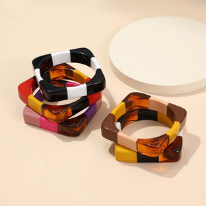 Indian Square Cuff Bangles for Women Vintage Mix Bracelet Girls Jewelry
