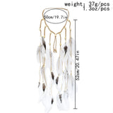 Indian Long Tassel Feather Headbands for Women Boho Hippie Headpiece