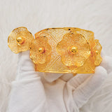 Indian Flower Bangles With Ring For Women
