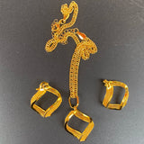 Indian Plated Jewellery Ethiopian Geometric Earring Dubai Vintage Necklace Earri