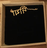 Indian Jewelry Religious Hindi Name Necklace with Buddha Pendant Choker
