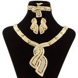 Indian Jewelry Set Crystal Necklace Earrings Bridal Sets Wedding