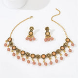 Indian Jhumka Earrings Necklaces Jewelry Sets for Women